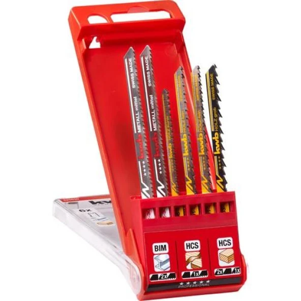 KWB Kutulu Dekupaj Testere Bıçak Set 6Parça 625630 - 2