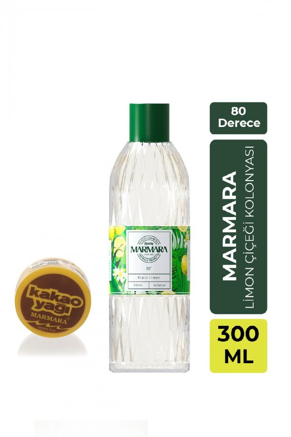Marmara Kolonya 300 ml Limon  ve  Marmara Kakao Yağı 35 gr