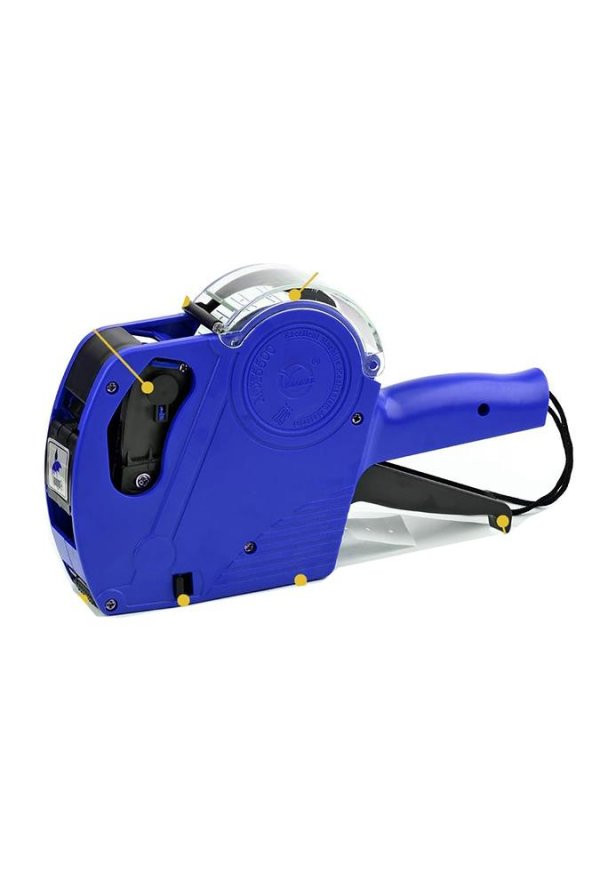 Etiket Makinesi Mavi 1 Adet Fiyat Etiket Makinası 8 Haneli Yedek Kartuşlu Mağaza Dükkan Market İçin İdeal