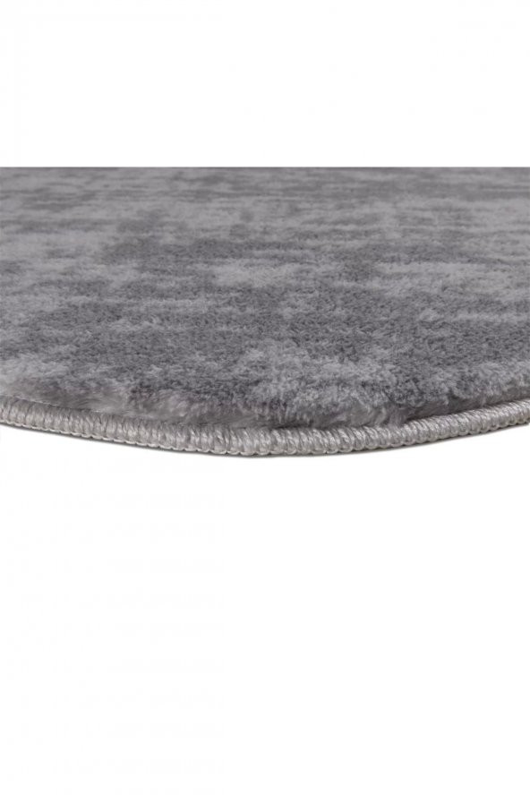 Orkide Home Modern Dekoratif Halı Jel Kaymaz Taban Gri Desenli  Yatak Odası Seti - 4