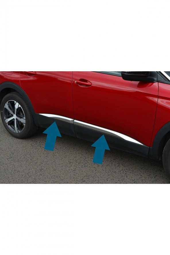 Peugeot 3008 Kapı Koruma Çıtası Krom Kaplama 2016+ - 2