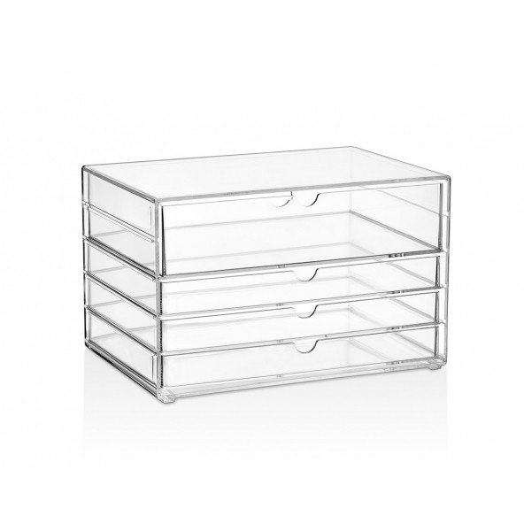 Makyaj organizer 4 çekmeceli - 1