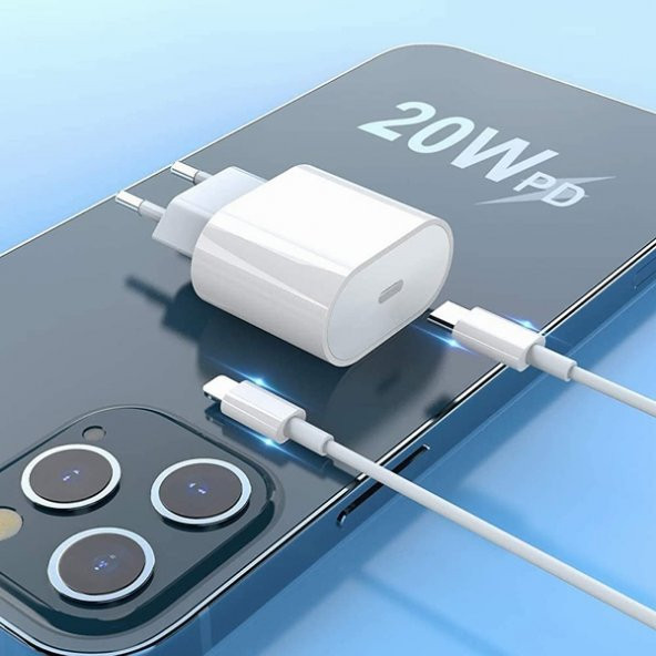 Orjinal Apple iphone 13 Pro Max 20W Hızlı Şarj Aleti Seti USB-C