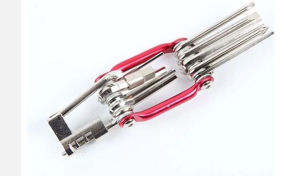 BİSİKLET TAMİR ALYAN SETİ 10 FONKSİYONLU ONARIM ALYENİ 2 RENK - Resim 6