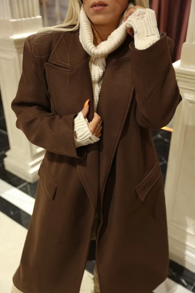 Kahverengi Kaşe Kaban - 10