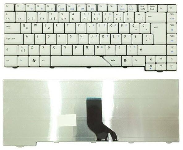Acer Aspire 5710, 5720, 5920, 5715Z Notebook Klavyesi Beyaz TR
