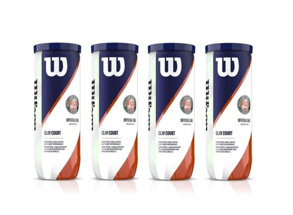 Wilson Roland Garros Clay Court 3'lü 4 Kutu Tenis Topu WRT125000 - 2