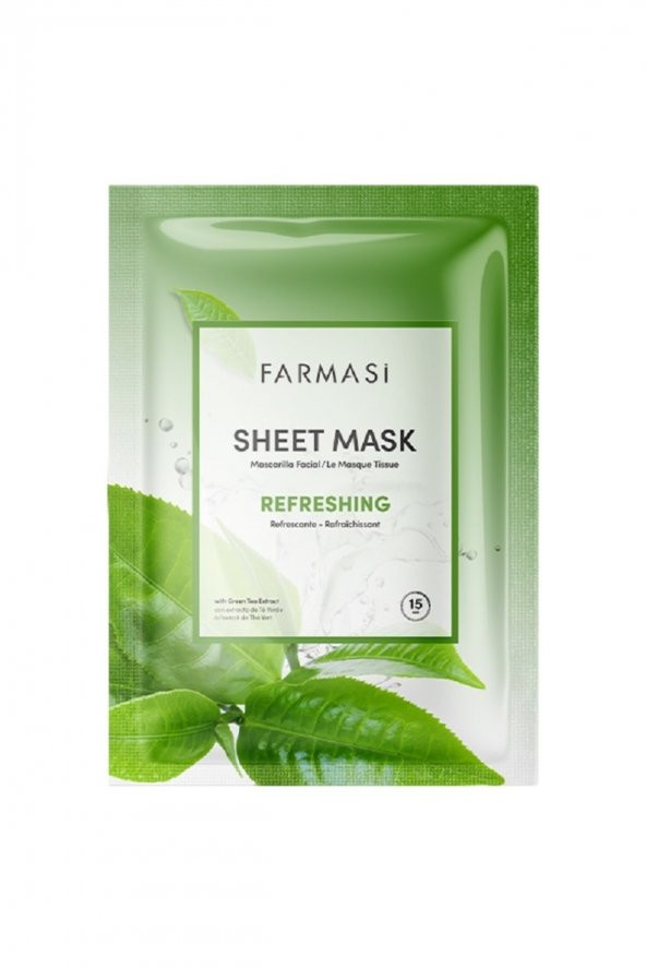 Refreshıng Yeşilçaylı Kağıt Maske