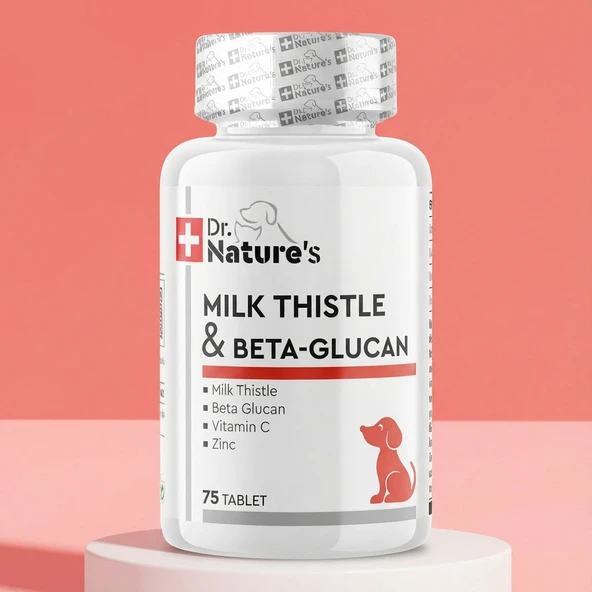 Köpekler İçin Milk Thistle ve Beta Glukan – Karaciğer ve Bağışıklık Sistemini Destekleyen 75 Tablet ürün görseli 1