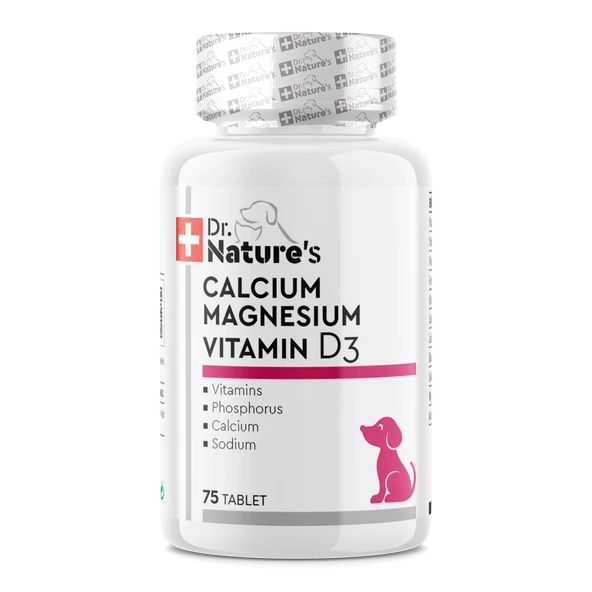 Köpekler İçin Kalsiyum ve Magnezyum D3 – Kemik, Diş ve Kas Gelişimini Destekleyen 75 Tablet - Resim 4