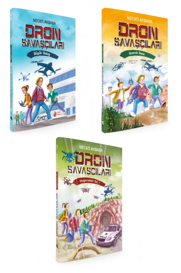 GENÇ DAMLA DRON SAVAŞÇILARI NECATİ AKBABA 3 KİTAP BİR ARADA CİLTLİ - 2