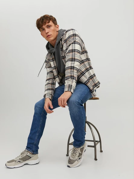 JACK JONES Liam Model Dar Kesim Kot Pantolon 12229847 - 5
