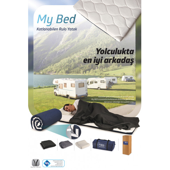 TAŞINABİLİR KATLANABİLİR YATAK  SET - 9