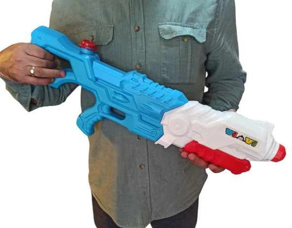 Oyuncak Su Tabancası Pompalı Su Tabancası Mega Büyük Boy 60cm. - 3