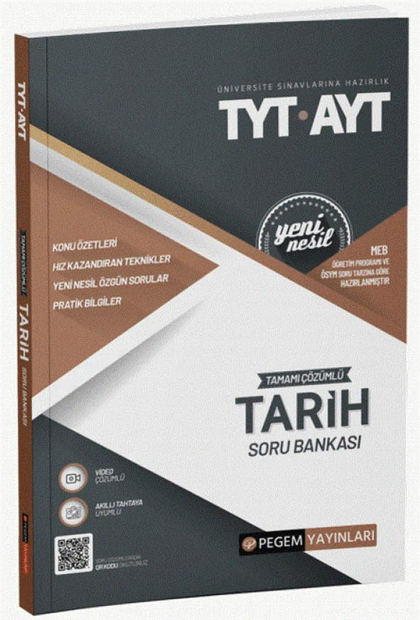 Pegem Yayınları 2021 Tyt Ayt Tarih Soru Bankası - 1