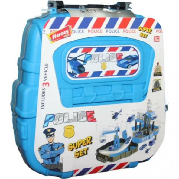 Ern Heroes Toys Çantalı Polis Seti Arabalı - 2