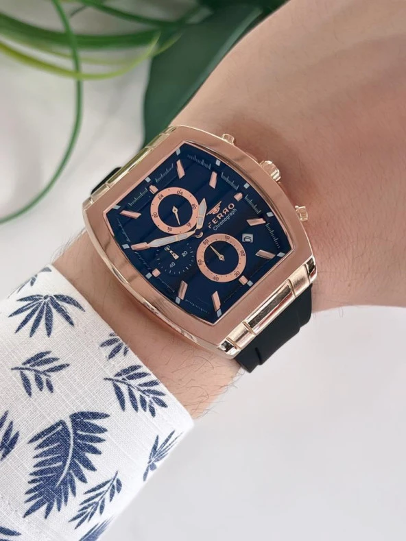 BLKT.X120 Ferro İç Fonksiyonları Silikon Kordon İç Fonksiyonları Aktif 30 Mt Suya Dayanıklı Kol Saat - Resim 2