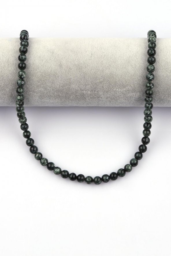 Serafinit ( Seraphinite ) Doğal Taş Dizi 6 mm Küre Kesim - 2