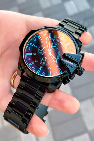 Ferrucci Fc.202301TN.03 Renkli Cam Erkek Kol Saati 3 Atm Su Geçirmezlik - Resim 3