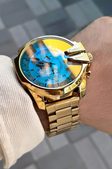 Ferrucci Fc.202301TN.02 Renkli Cam Erkek Kol Saati 3 Atm Su Geçirmezlik - Resim 8