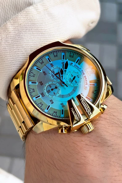 Ferrucci Fc.202301TN.02 Renkli Cam Erkek Kol Saati 3 Atm Su Geçirmezlik - Resim 6