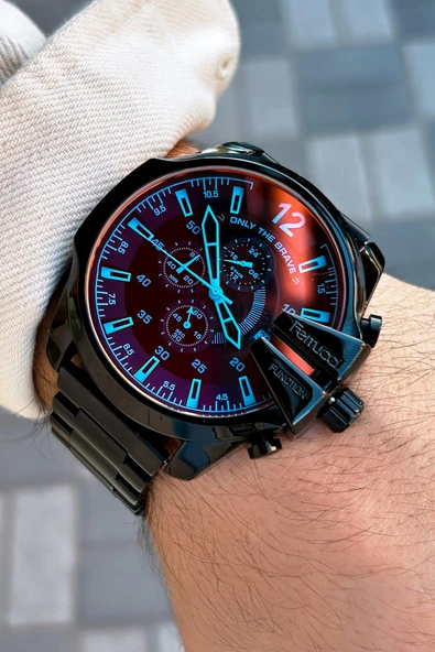 Ferrucci Fc.202301TN.03 Renkli Cam Erkek Kol Saati 3 Atm Su Geçirmezlik ürün görseli