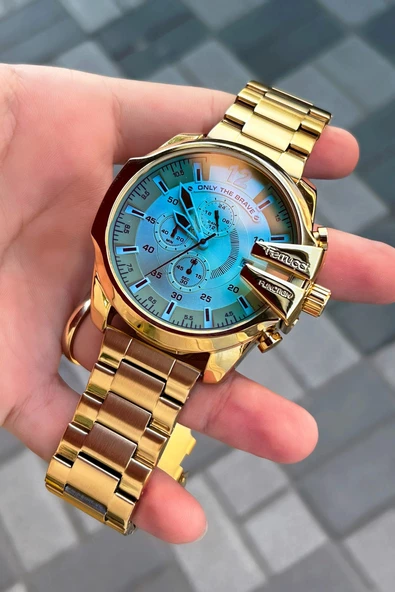 Ferrucci Fc.202301TN.02 Renkli Cam Erkek Kol Saati 3 Atm Su Geçirmezlik - Resim 2