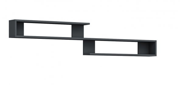 DEKORMİA LAYN DUVAR RAFI ANTRASİT 150 CM - 2