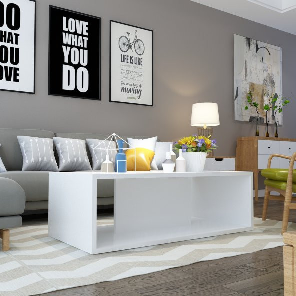 Harper Orta Sehpa - Beyaz ürün görseli 1