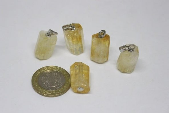 Sitrin Taşı Kolye Ucu - Resim 3