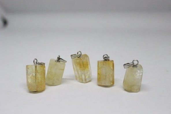 Sitrin Taşı Kolye Ucu - Resim 4