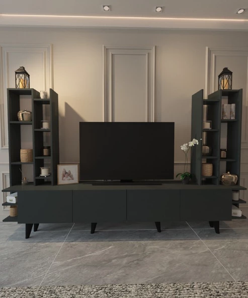 İdeal Tv Ünitesi X2030 TR Antrasit - Resim 4