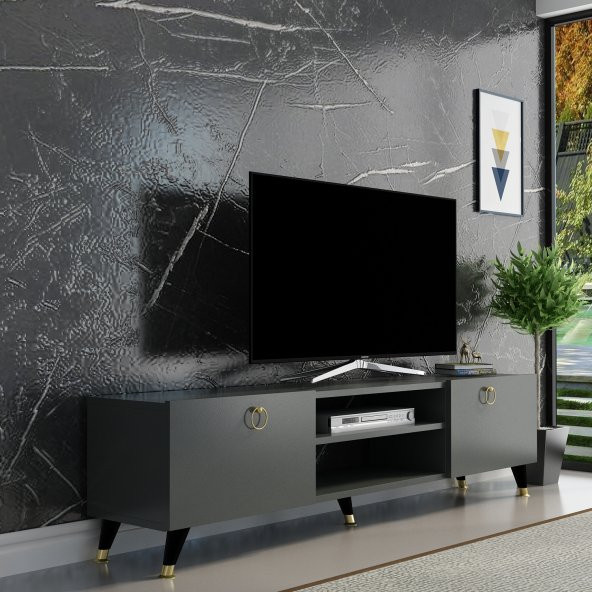DEKORMİA OMAR MODERN GOLD TV ÜNİTESİ 150 CM