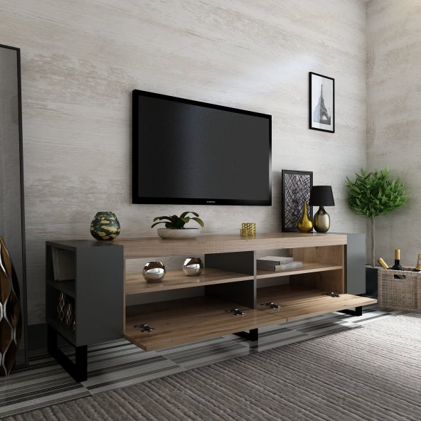 DEKORMİA BARCELONA TV ÜNİTESİ 42 CM DERİNLİK 150 CM GENİŞLİK - Resim 2