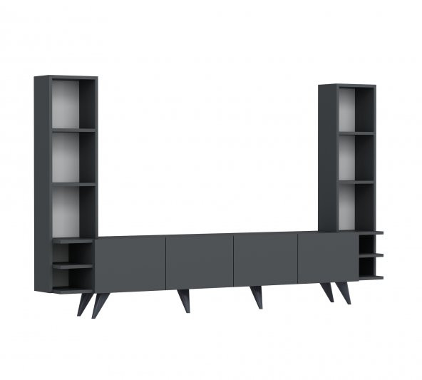 DEKORMİA PASSİON TV ÜNİTESİ ANTRASİT 223 CM - 4