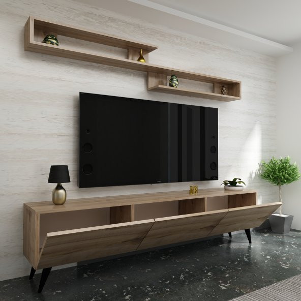 DEKORMİA WORLD TV ÜNİTESİ 180 CM ÇIRAĞAN - Resim 2