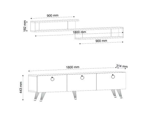DEKORMİA NEW RAİNBOW PARLAK BEYAZ 180 CM - 4
