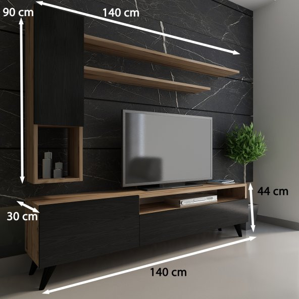 Festival Tv Ünitesi x220-7 ÇIRAĞAN - KOYU GRİ RENK - Resim 2
