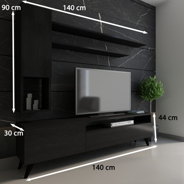 Festival Tv Ünitesi x220-5 KOYU GRİ RENK - Resim 2