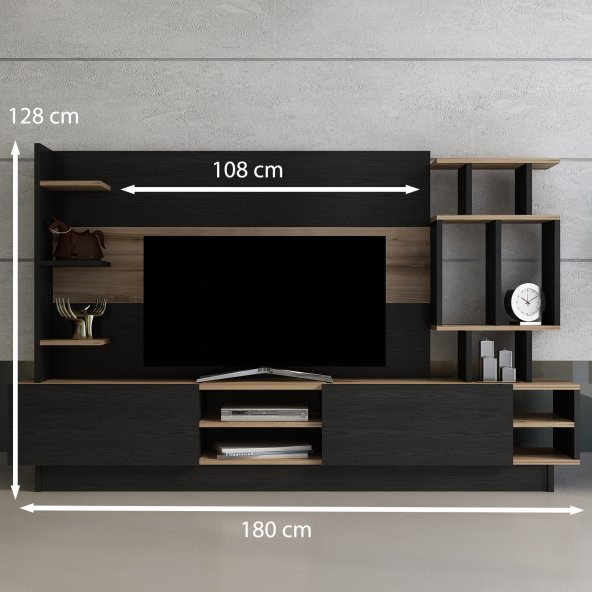 Sanat Tv Ünitesi TR ANTRASİT ÇIRAĞAN - Resim 4