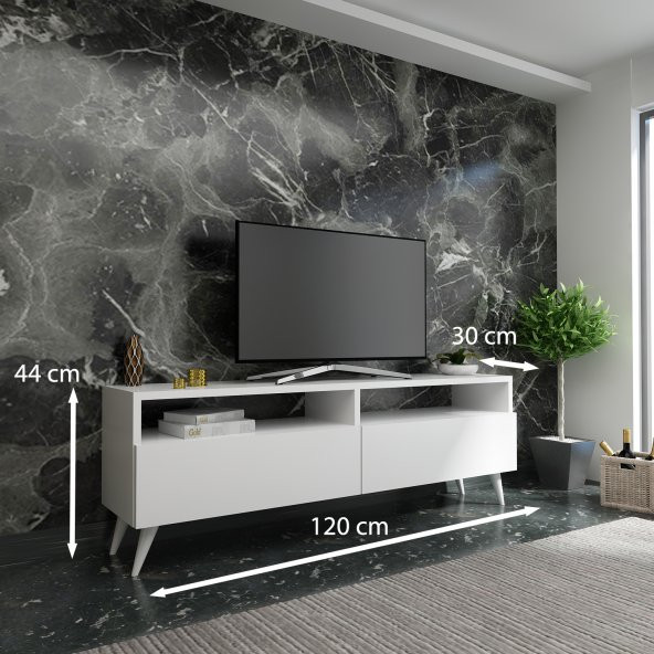 İdeal Tv Ünitesi X2028 Beyaz - Resim 2