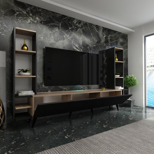 İdeal Tv Ünitesi X2031 TR Antrasit Çırağan - Resim 2