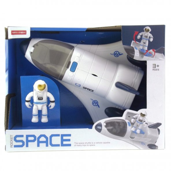 Sesli ve Işıklı Astronotlu Uzay Mekiği