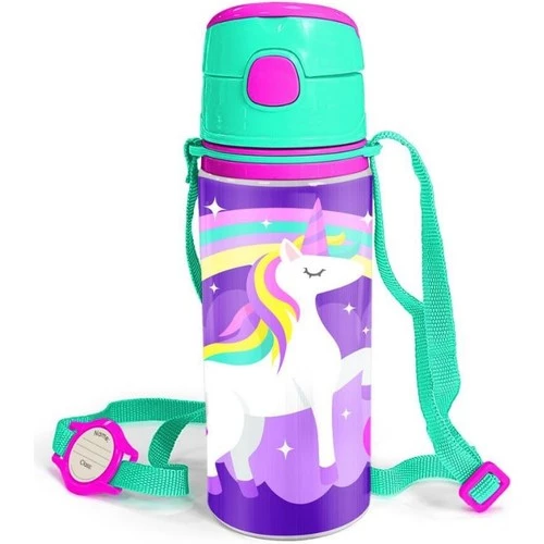 Coral High Lacivert Unicorn Desenli Beslenme Okul Çantası Kalemlik + Matara - 5