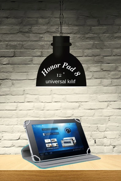 Honor Pad 8 Uyumlu Universal 12 inç Kılıf Pu Deri Standlı Tablet Kılıf - Resim 11