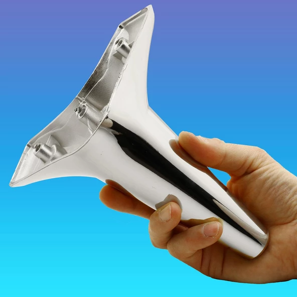 Aspen Lüks Mobilya Kanepe Koltuk Tv Ünitesi Baza Çekyat Ayağı Ayakları 15 Cm Krom (4 ADET) Plastik - Resim 6