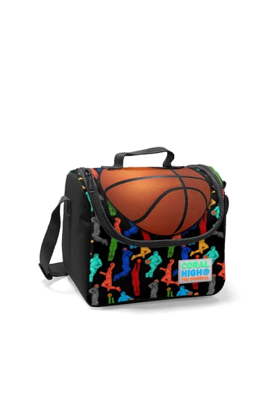 Coral High Basketball Desenli Beslenme Okul Çantası Kalemlik + Matara - 3