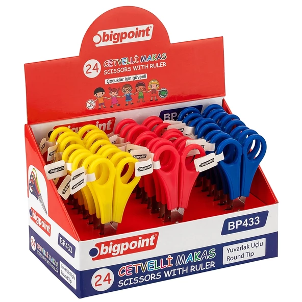Bigpoint Cetvelli Okul Makası 24'lü Stand - 2