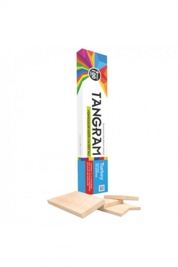 Tangram Montessori Eğitim Materyali 4 Parça 100 Şekil -