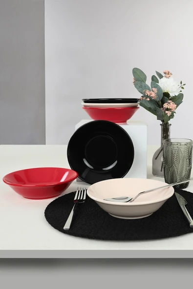 Keramika Noble Hitit Yemek Tabağı 18 Cm 6 Adet 030/650 - 2